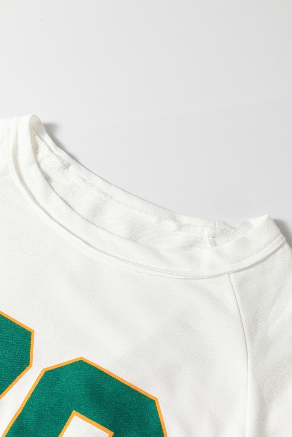 Long Sleeve Tops | Women White Vintage Sports Graphic Long Sleeve Top