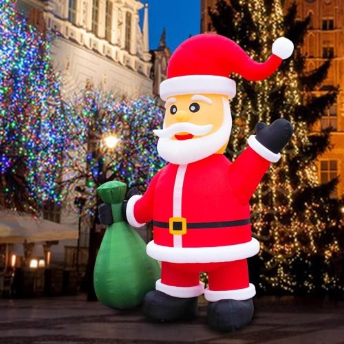 26FT Christmas Giant Inflatable Santa Claus Outdoor Xmas Blow Up Christmas Inflatables Yard Decoration for Holiday Party Xmas Garden