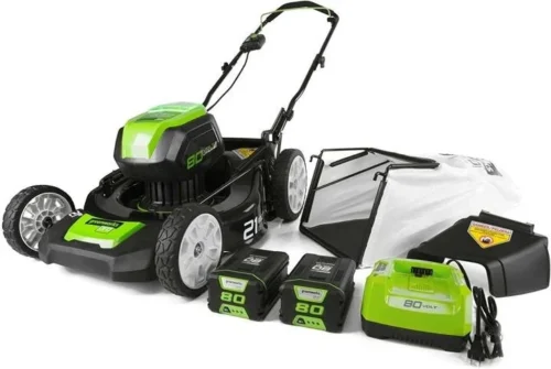 21-Inch 80V Lawn Mower, (2) 2Ah Batteries and Charger Included